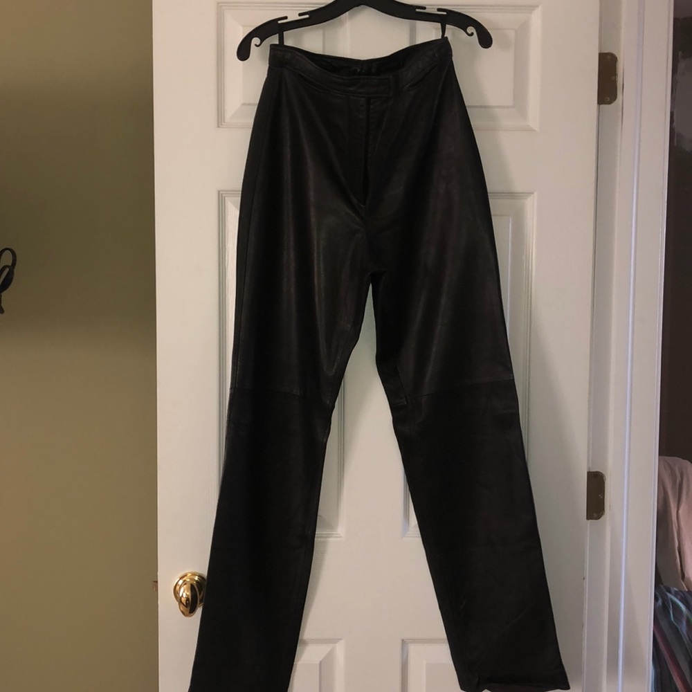 Siena studio black leather pants
